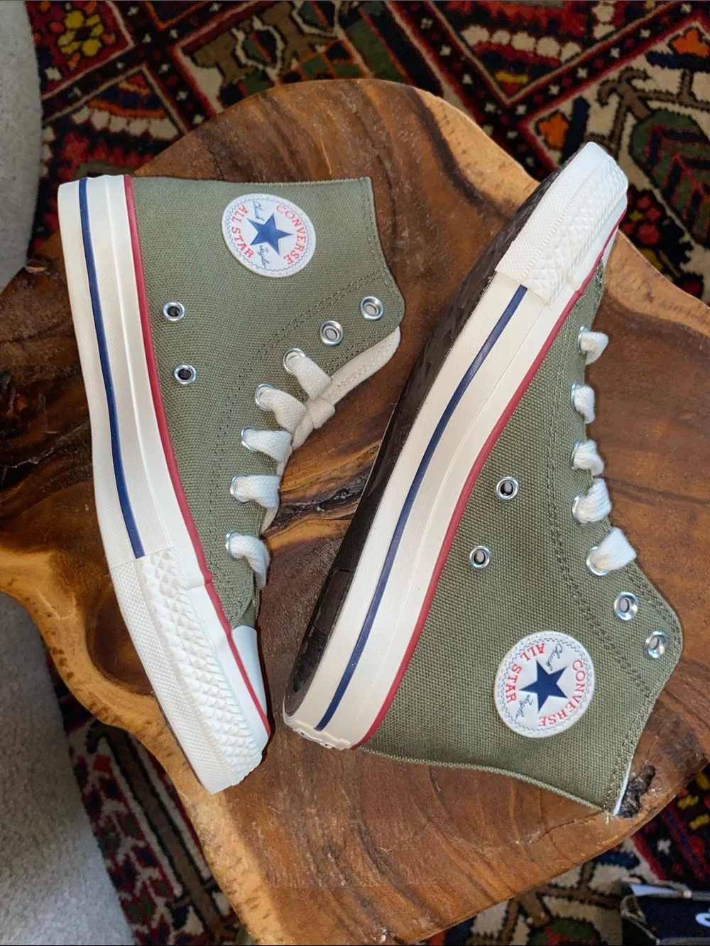 🆕 Converse Chuck Taylor All star Hi trainers army green Women Size 6 NIB